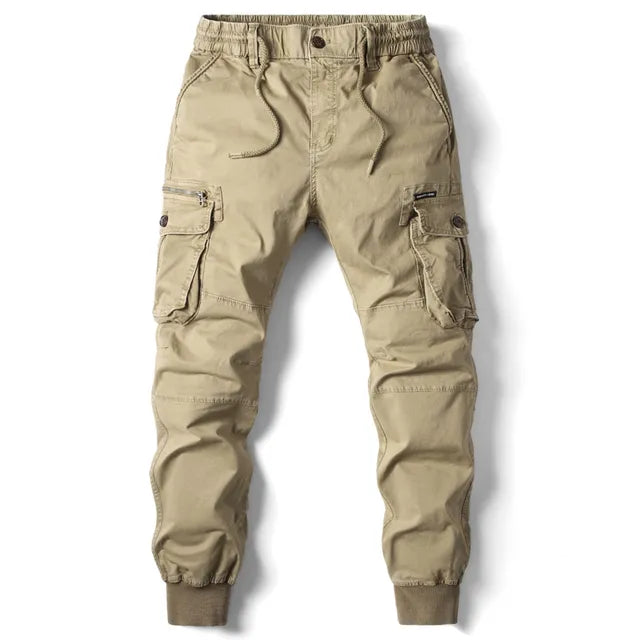 Herr Cargo Jogger Byxor - Muddar Multi-Ficka Byxor