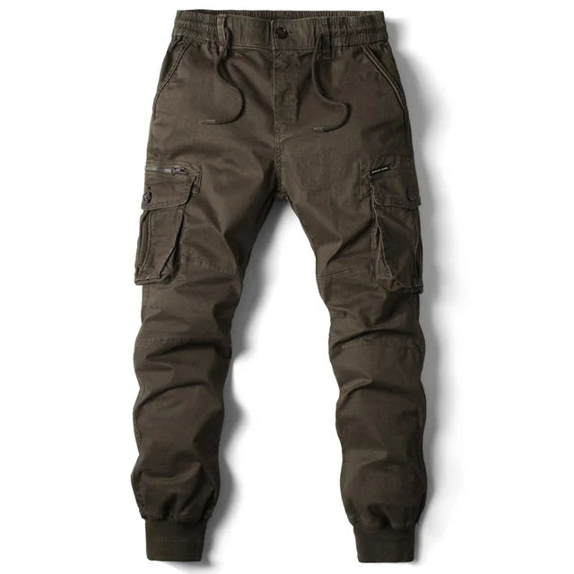 Men's Cargo Jogger Pants - Cuffed Multi-Pocket Pants