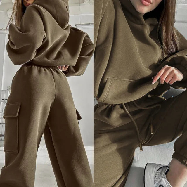 Women's Training Suit Set - Hoodie & Jogging Pants