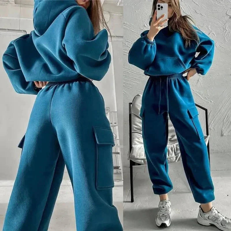 Women's Training Suit Set - Hoodie & Jogging Pants