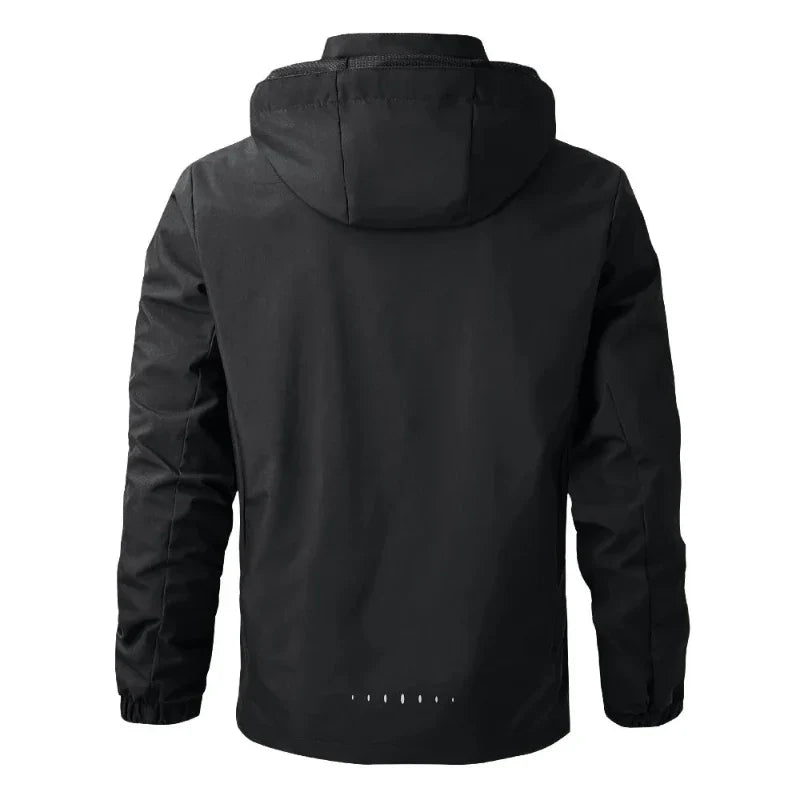 Men's Waterproof Hooded Jacket - Warm and Stylish