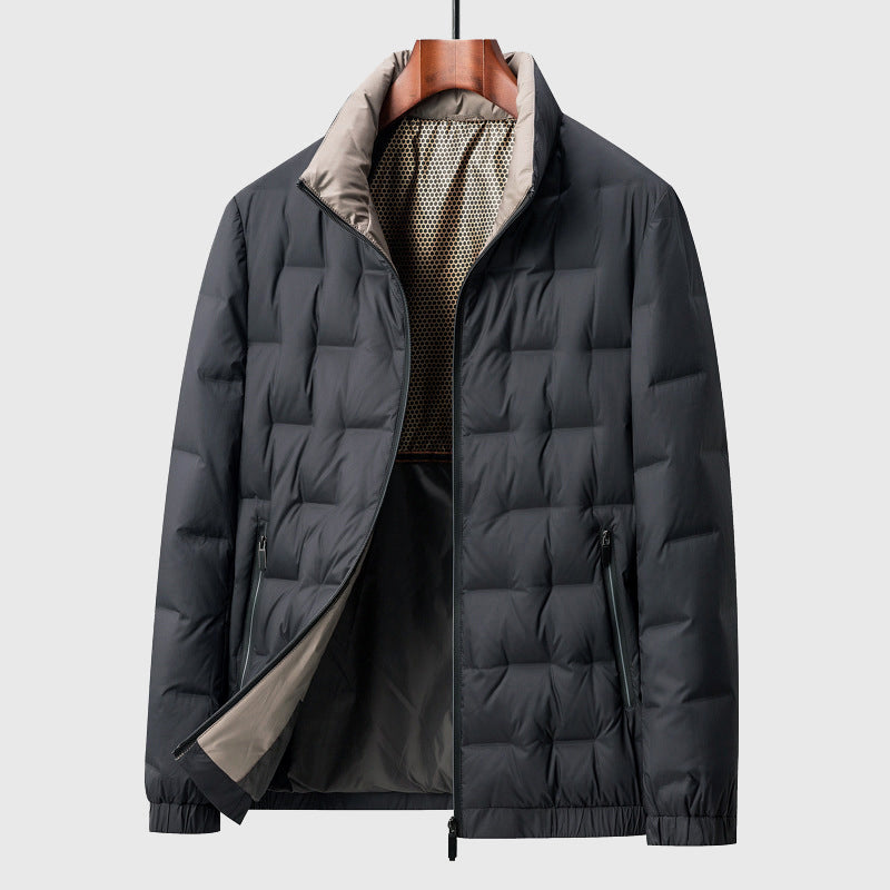 Men's Box Quilted Puffer Jacket - Light & Waterproof