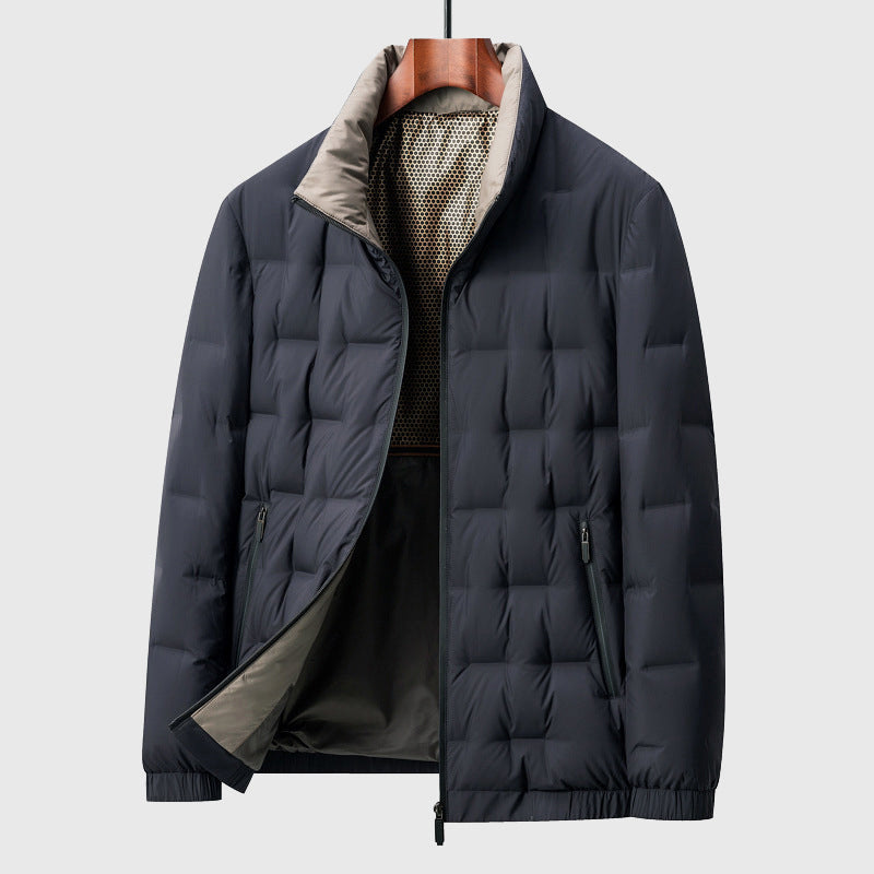 Men's Box Quilted Puffer Jacket - Light & Waterproof