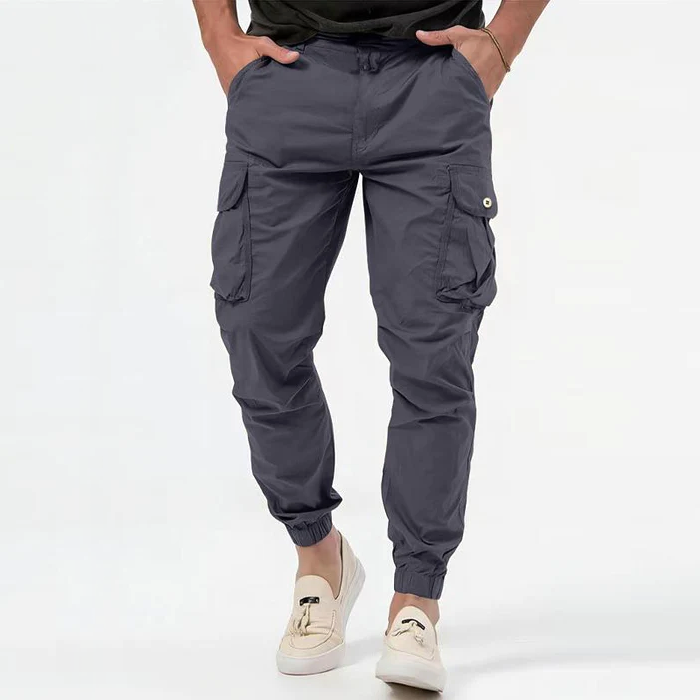 Men's Tapered Fit Cargo Pants - Casual & with Multiple Pockets