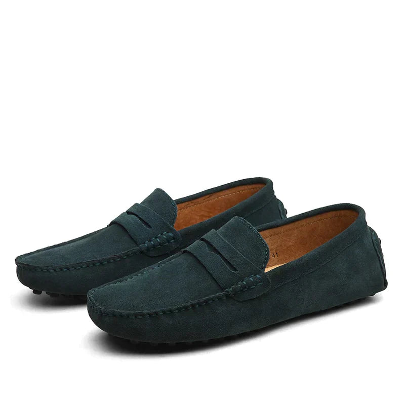 Suède Loafers voor Heren - Slip-On met Noppenzool