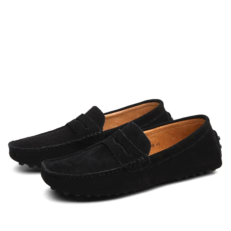 Suède Loafers voor Heren - Slip-On met Noppenzool