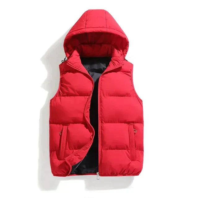 Herren Puffer Gilet mit Kapuze - Wattiert & Gesteppt