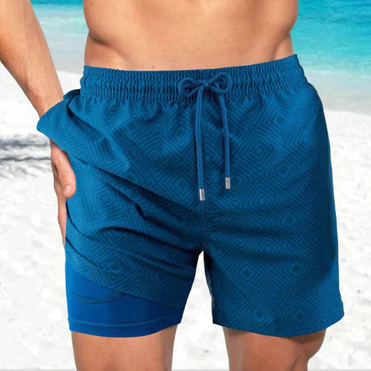 Men's Swim Shorts – Quick-Dry with Compression Liner