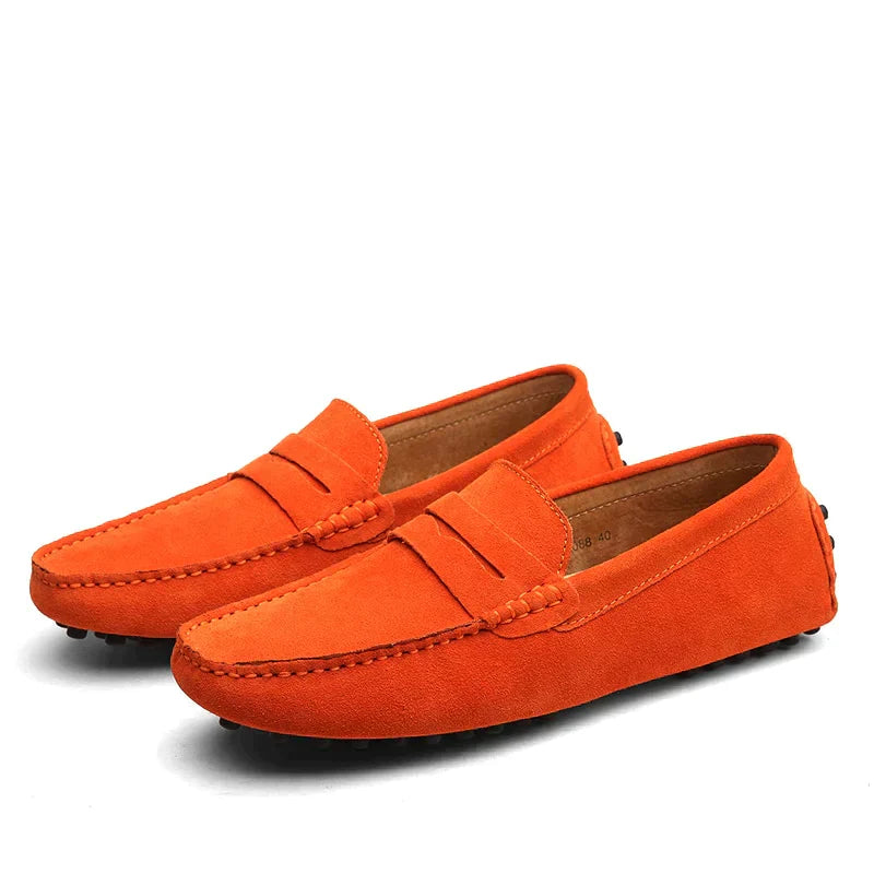 Suède Loafers voor Heren - Slip-On met Noppenzool