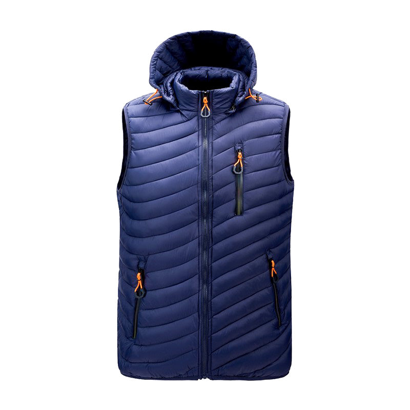 Herren Puffer Gilet mit Kapuze - Isoliert & Winddicht