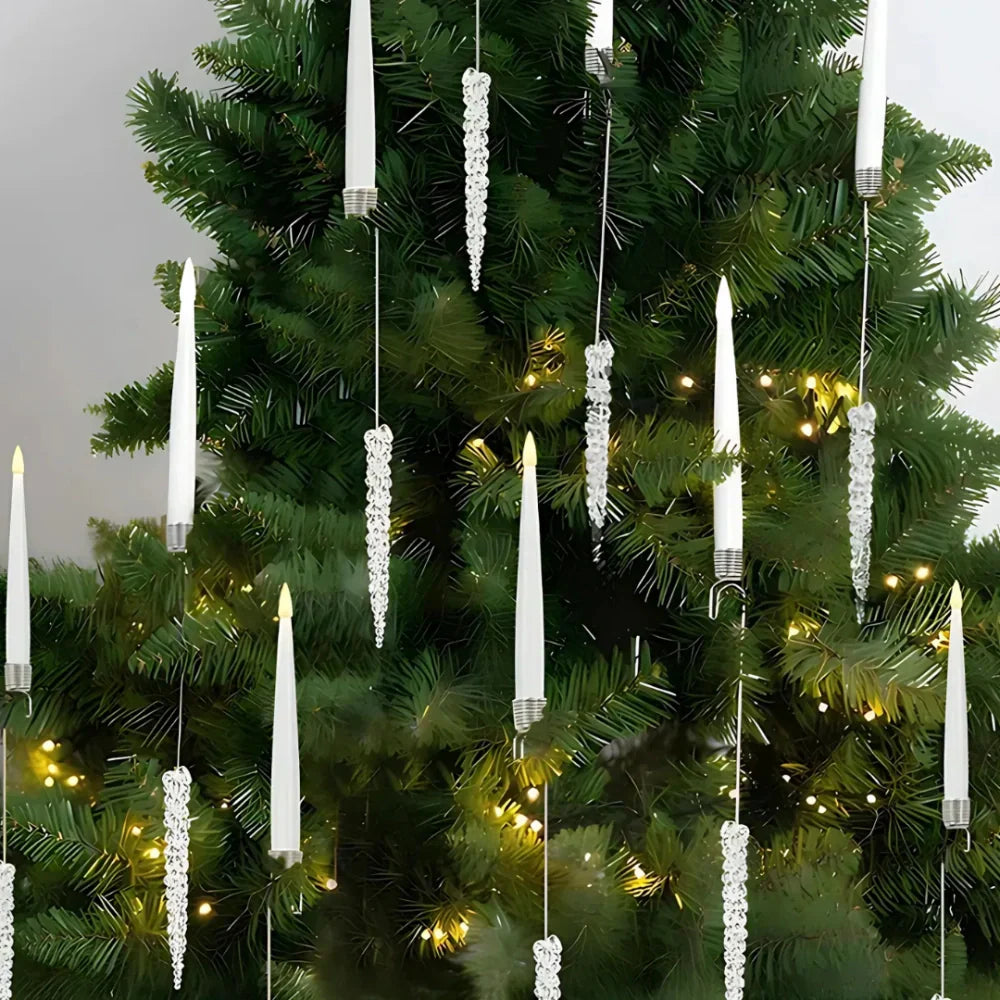 Set de Velas de Árbol de Navidad - LED sin Llama con Control Remoto