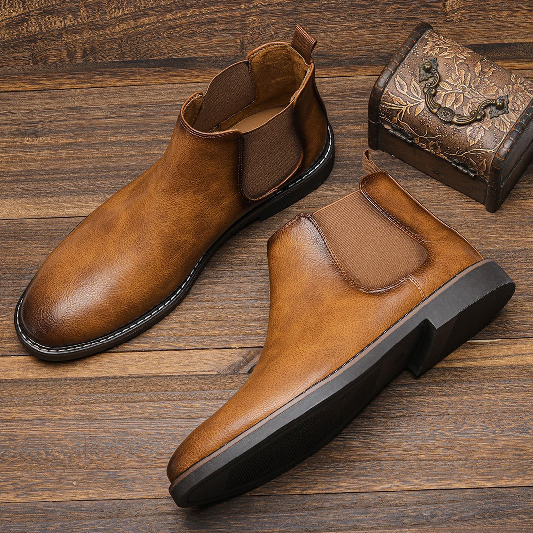 Men's Chelsea Ankle Boots - Slip-On Shoes
