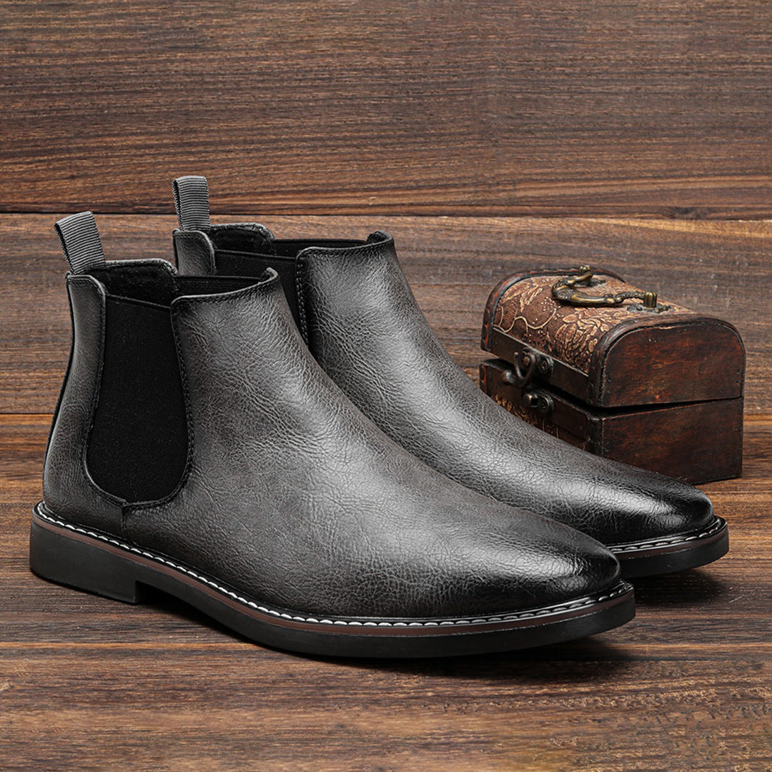 Men's Chelsea Ankle Boots - Slip-On Shoes