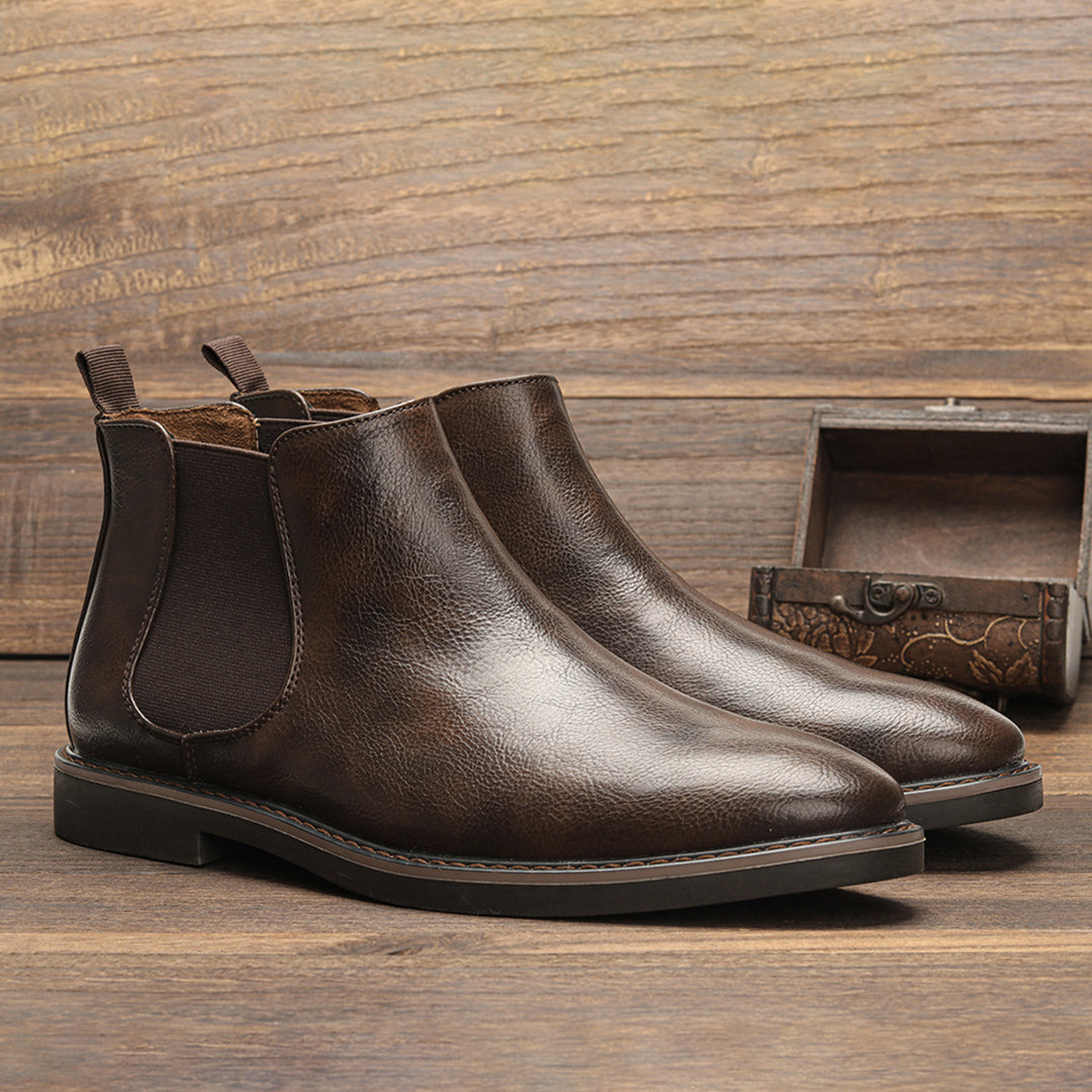 Men's Chelsea Ankle Boots - Slip-On Shoes