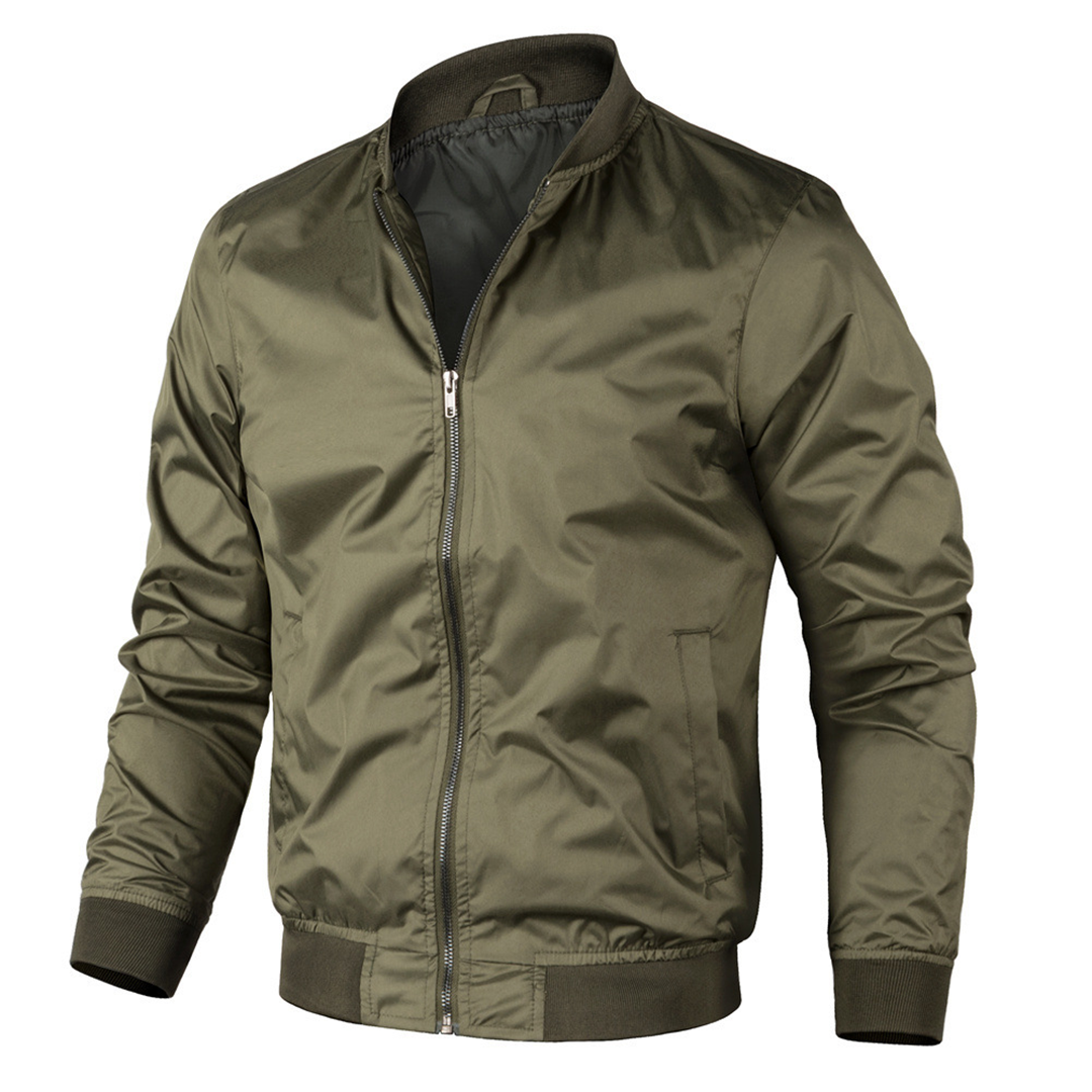Men's Vintage Style Bomber Jacket - Light Outerwear