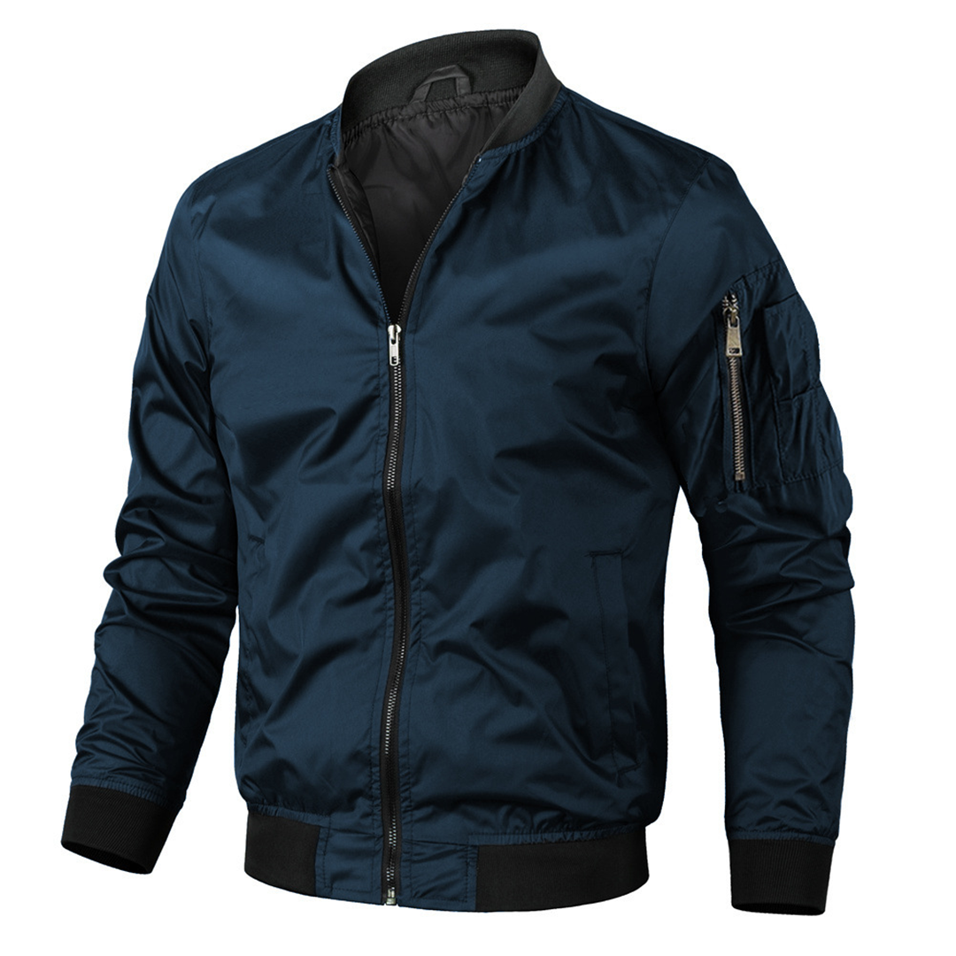 Men's Vintage Style Bomber Jacket - Light Outerwear