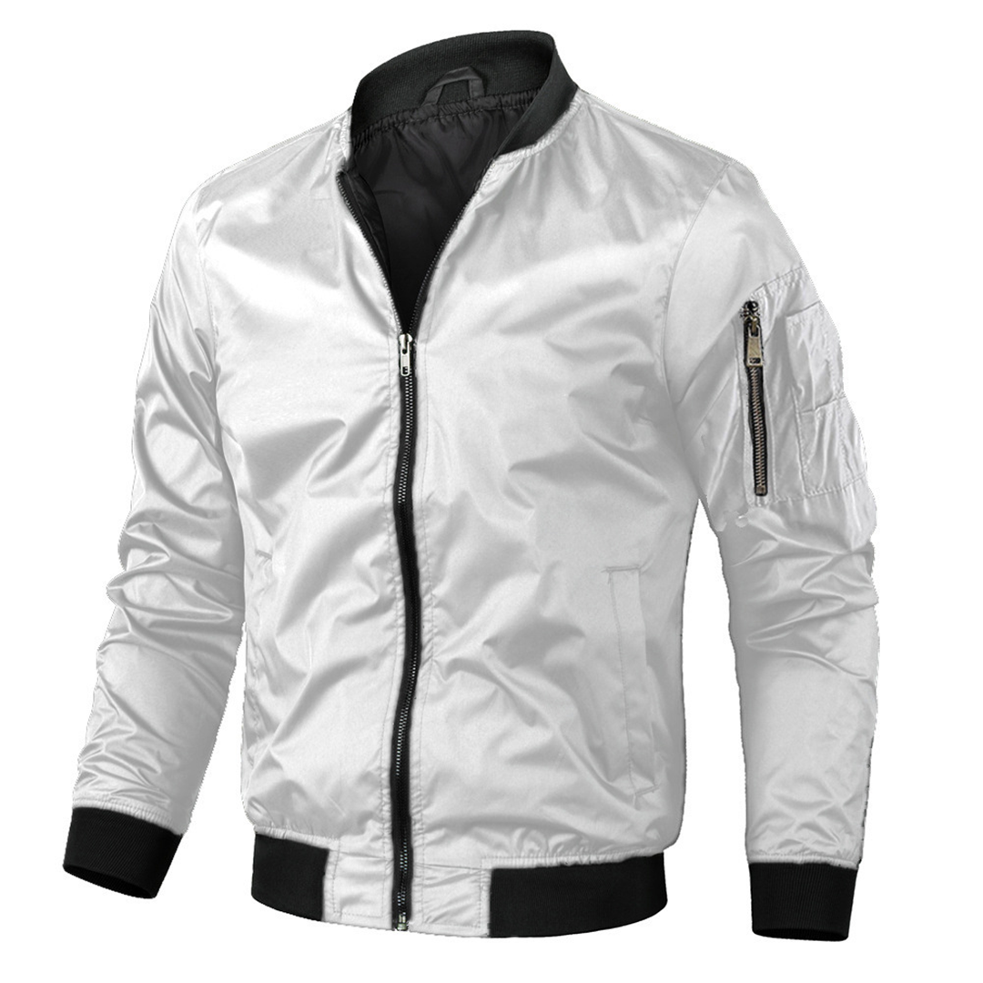 Men's Vintage Style Bomber Jacket - Light Outerwear