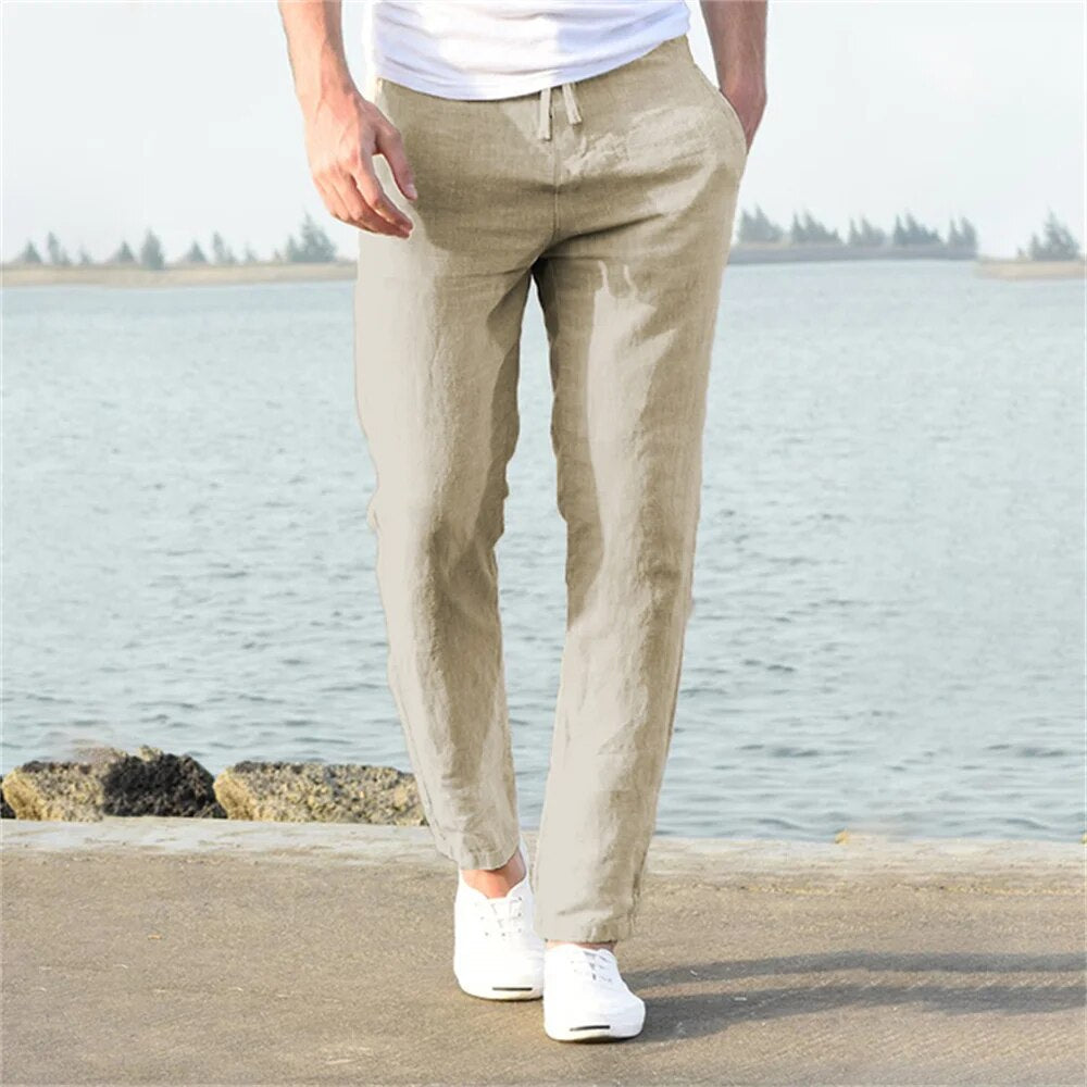 Stilvolle leichte Leinenhose für Herren