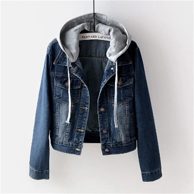 Damen Jeansjacke mit Kapuze - Warm und Stilvoll