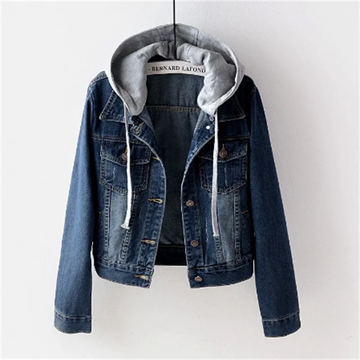 Damen Jeansjacke mit Kapuze - Warm und Stilvoll
