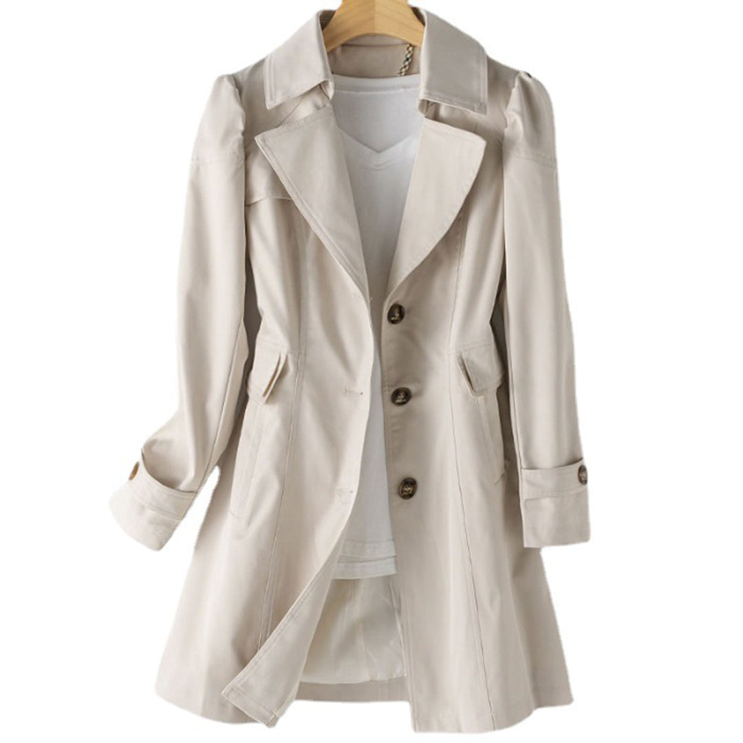 Women's Stylish Trench Coat – Windproof & Waterproof