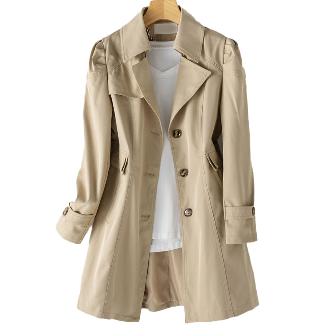 Women's Stylish Trench Coat – Windproof & Waterproof