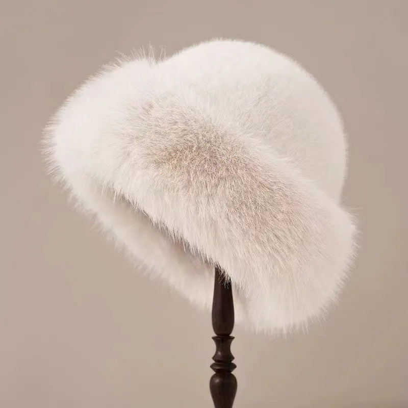Damen Winter Bucket Hat - Weiche Mütze mit Krempe