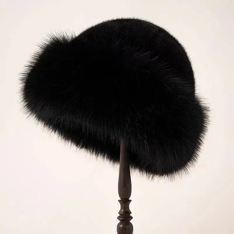 Damen Winter Bucket Hat - Weiche Mütze mit Krempe