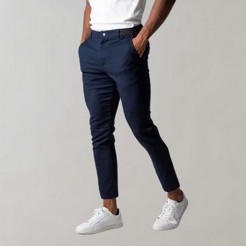 Herrens knälånga arbetsbyxor - Slim fit & slip-on-stil