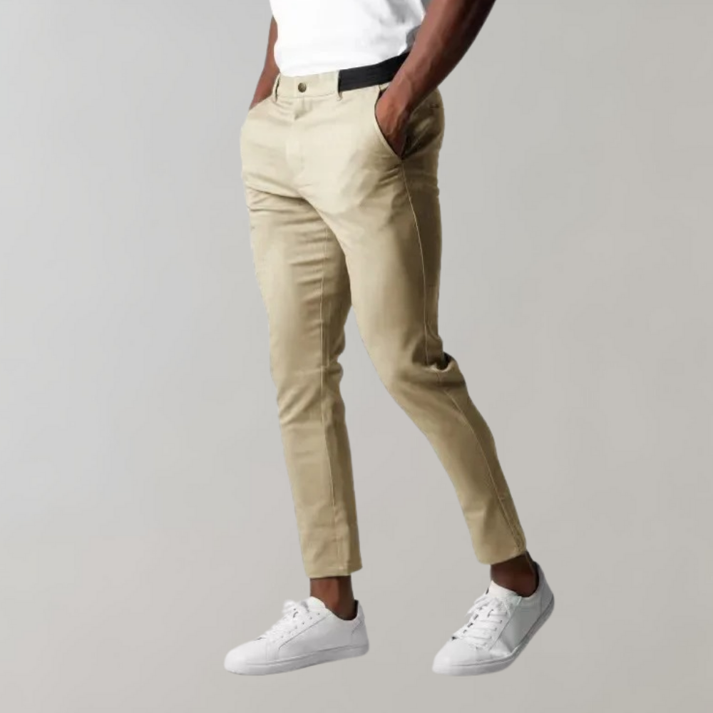 Herren Knöchellange Arbeitshosen - Slim Fit & Schlupfstil