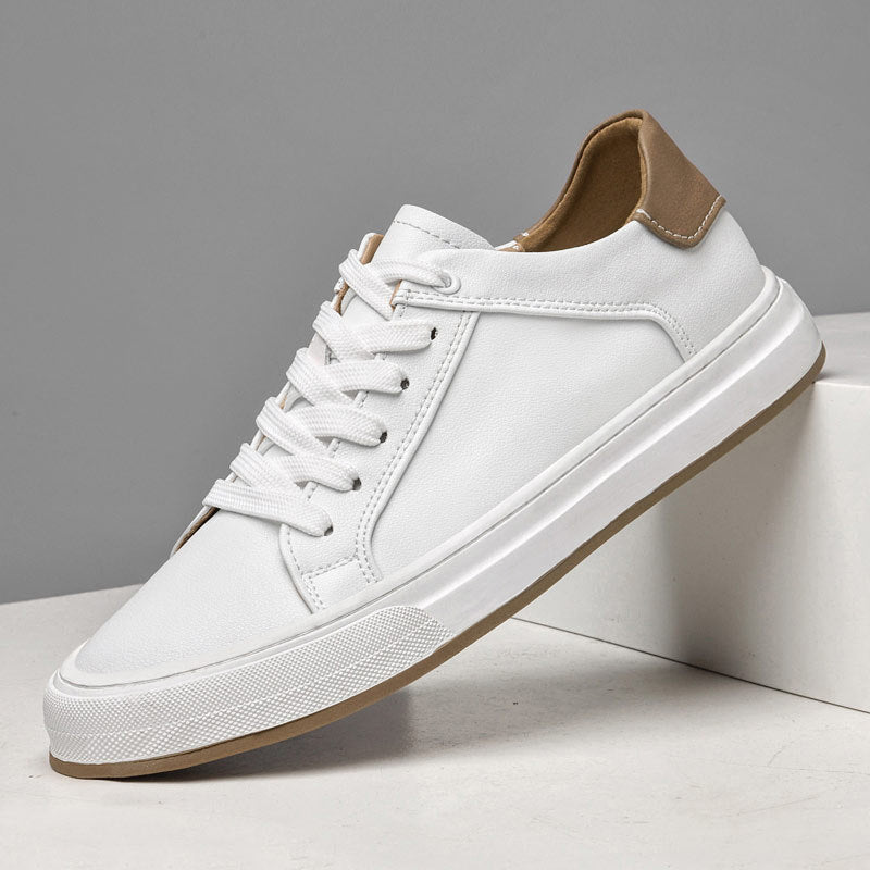 Herren Leder Sneaker - Low-Top mit glattem Finish