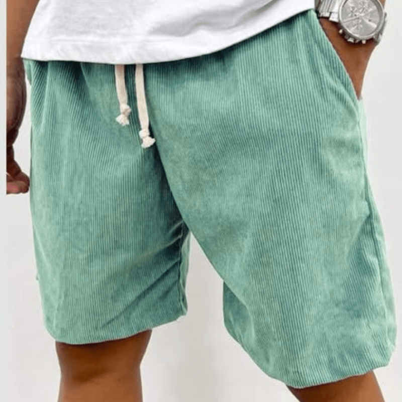Men’s Corduroy Shorts – Relaxed Fit with Drawstring Waist