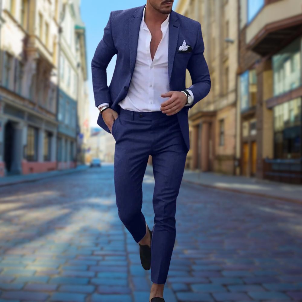 Skräddarsydd slim fit-kostym för herrar