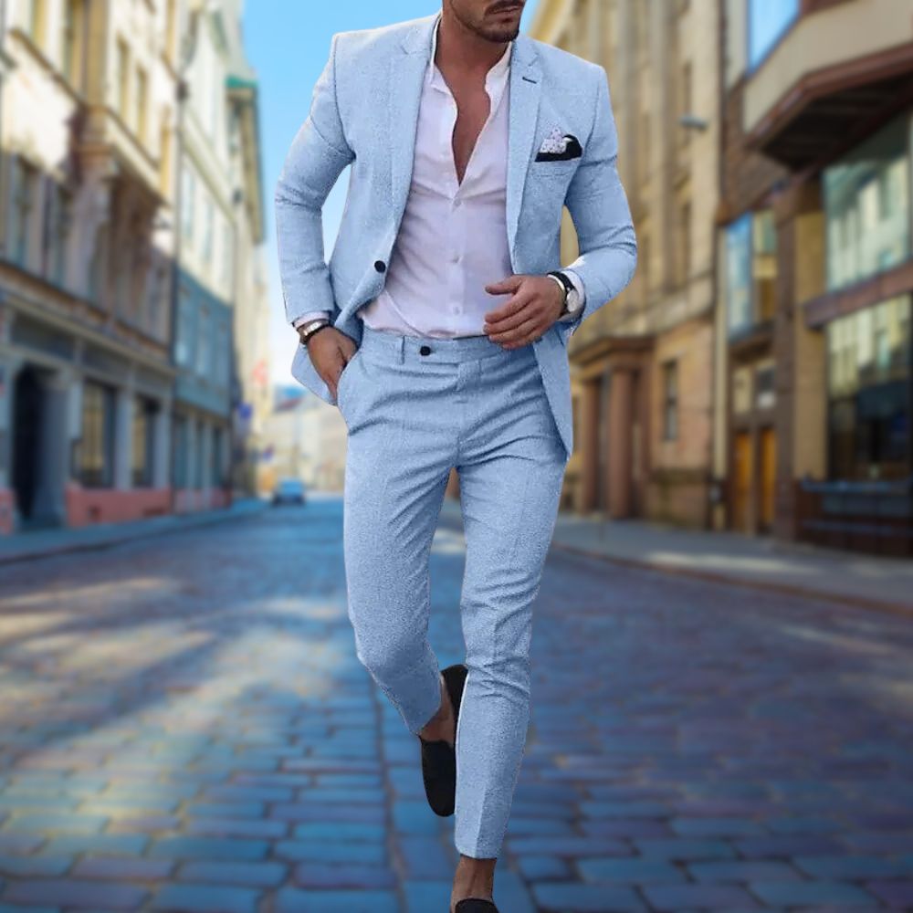 Maßgeschneiderter Slim-Fit-Anzug für Herren