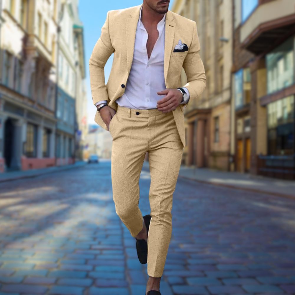 Maßgeschneiderter Slim-Fit-Anzug für Herren