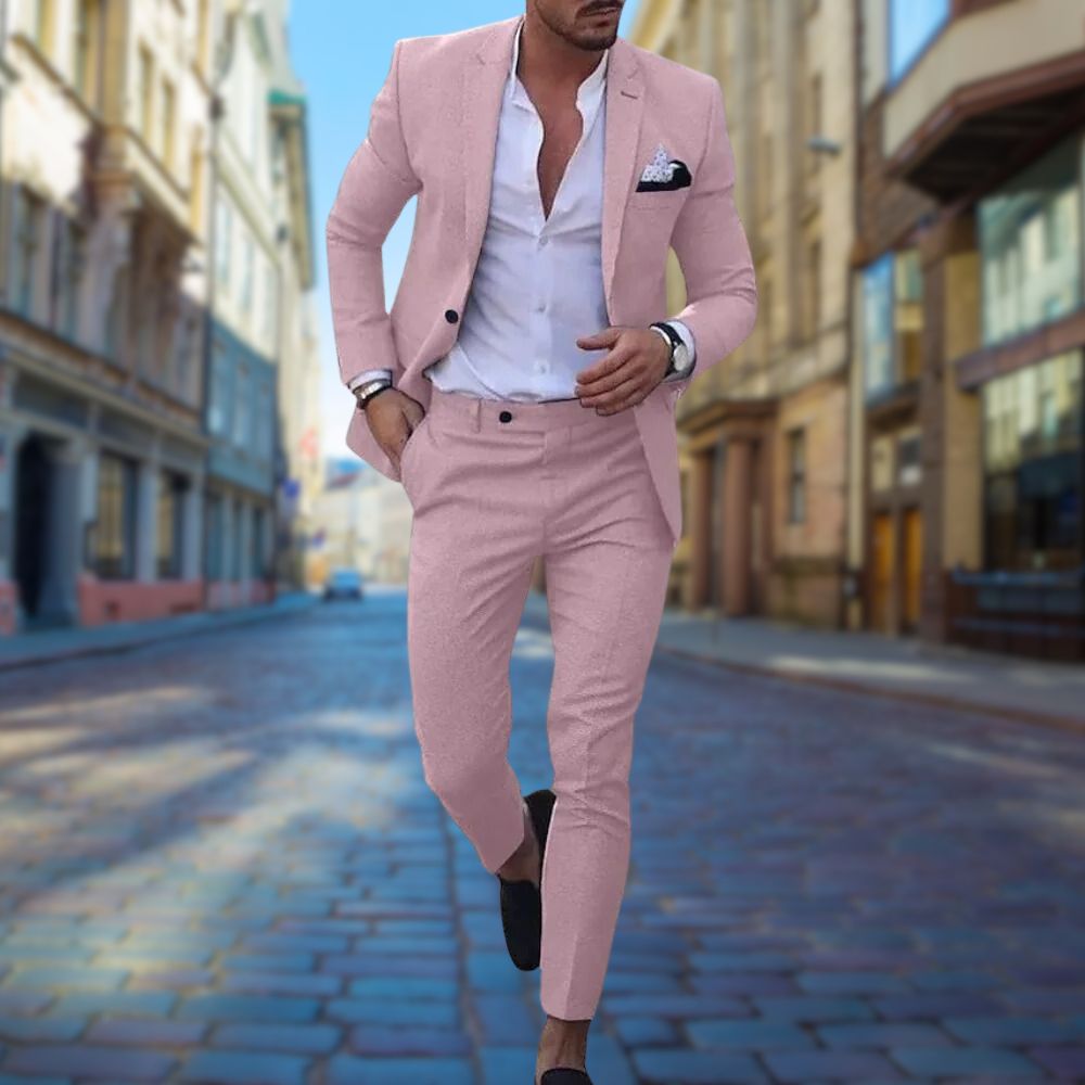 Maßgeschneiderter Slim-Fit-Anzug für Herren