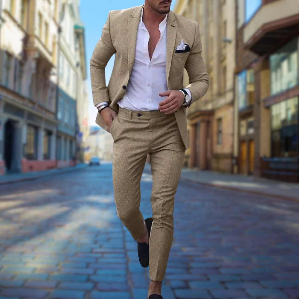 Maßgeschneiderter Slim-Fit-Anzug für Herren