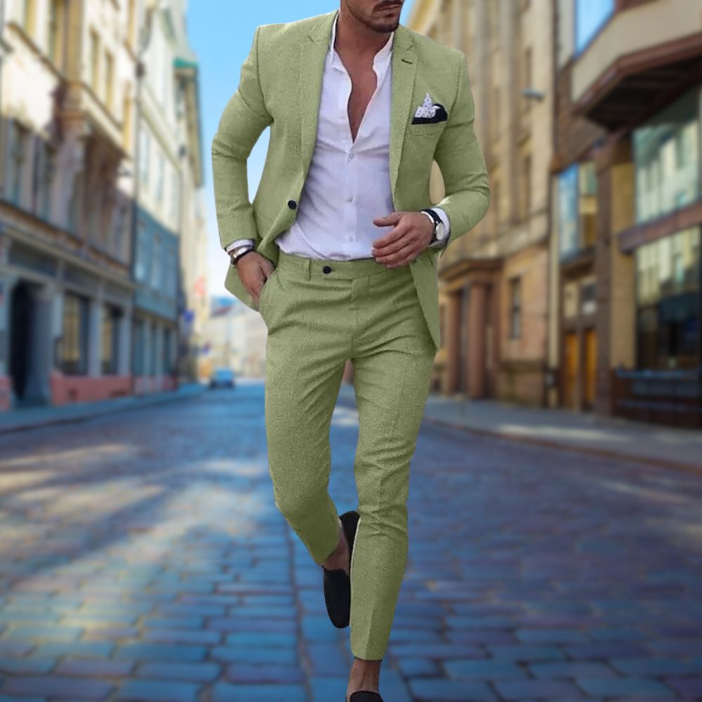 Maßgeschneiderter Slim-Fit-Anzug für Herren