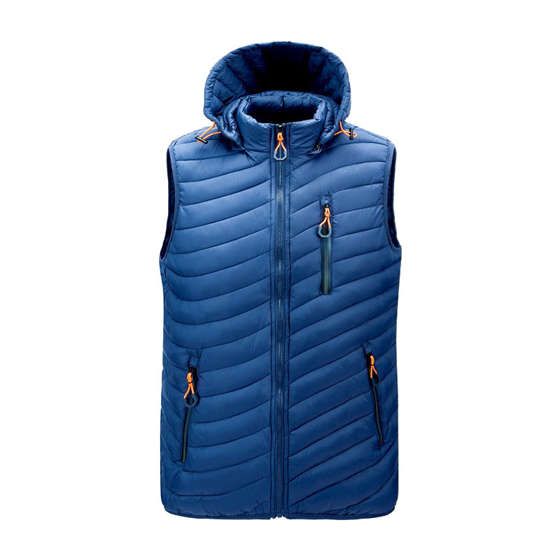 Herren Puffer Gilet mit Kapuze - Isoliert & Winddicht