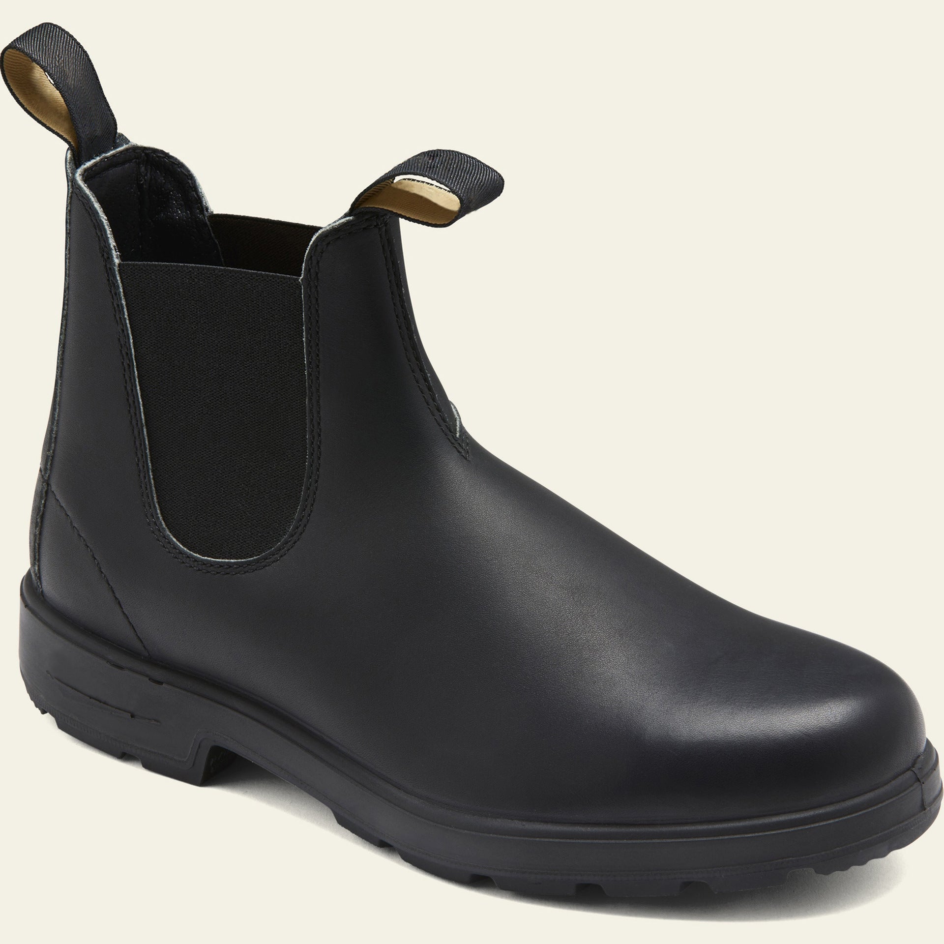Men's Slip-On Chelsea Ankle Boots - Ankle-Length & Robust Tread Sole