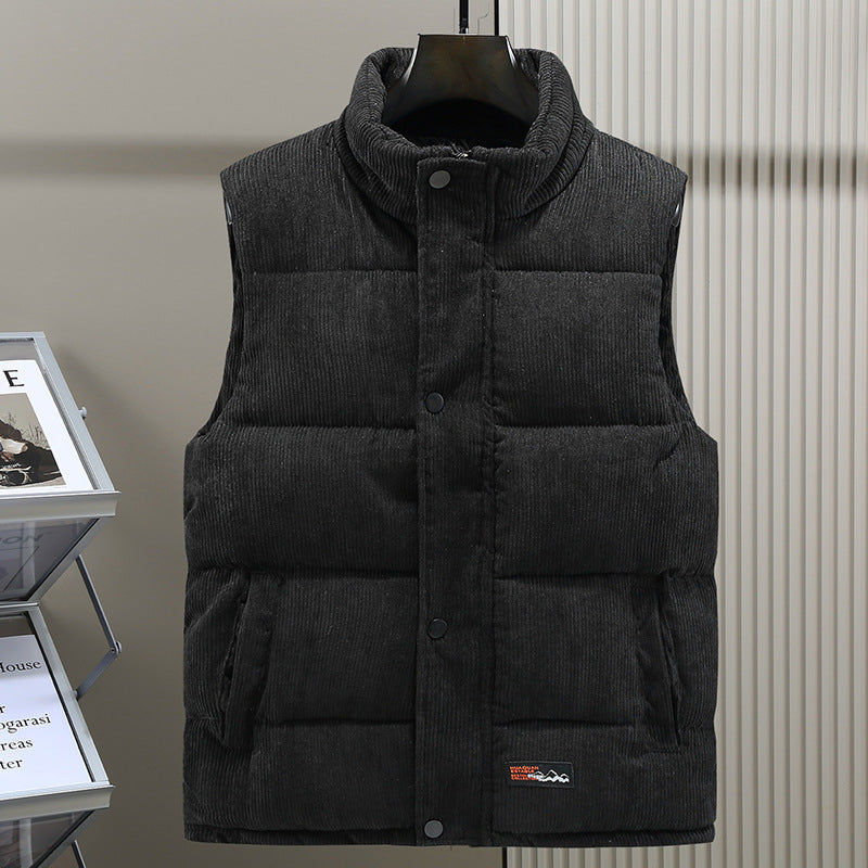 Herren Kord Puffer Gilet - Leicht & Wattiert