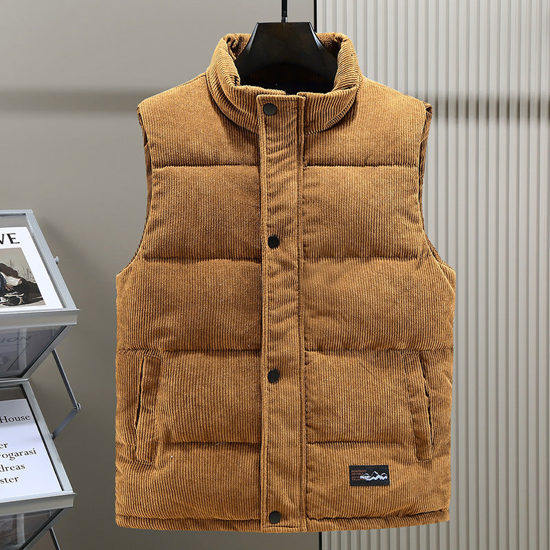 Herren Kord Puffer Gilet - Leicht & Wattiert