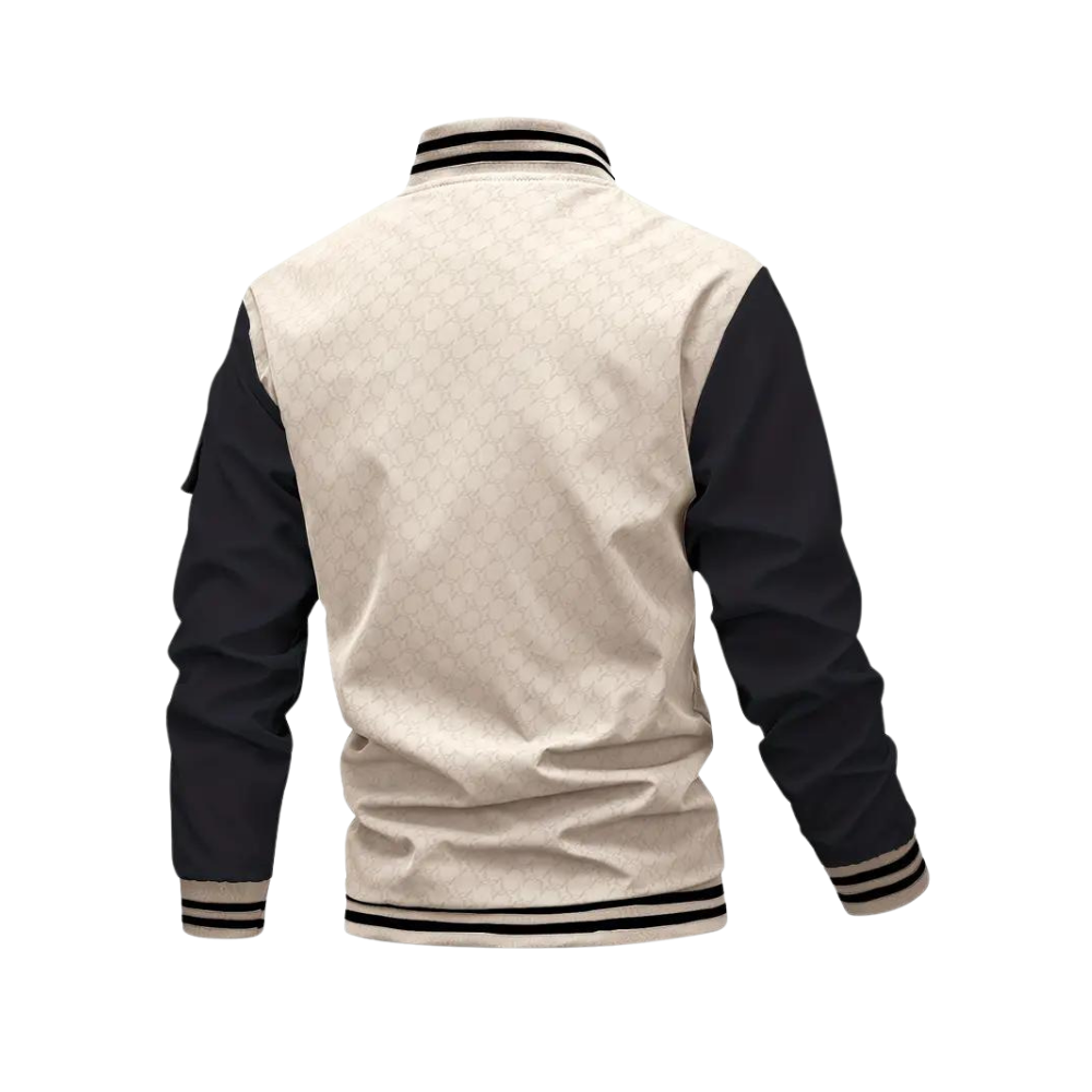 Men's Varsity Bomber Jacket - Two-Tone & Lightweight