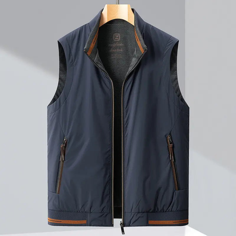Herren Leichte Gilet - Performance Weste mit Reißverschlusstaschen