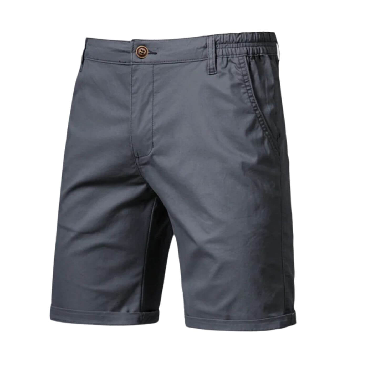 Men’s Chino Shorts - Slim Fit with Button Waist