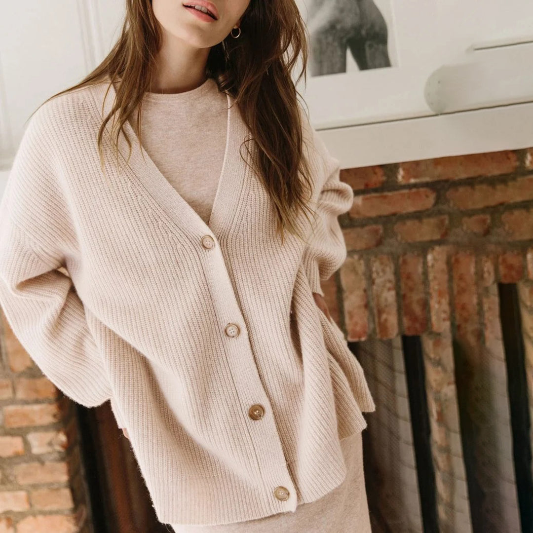 Damen Strick-Cardigan - Gemütliche Oversize-Passform