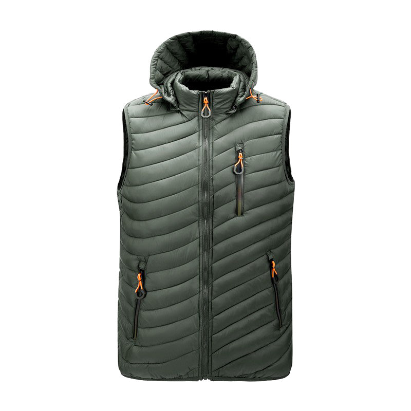 Herren Puffer Gilet mit Kapuze - Isoliert & Winddicht