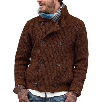 Herren-Strick-Cardigan - Warm und Doppelreihig