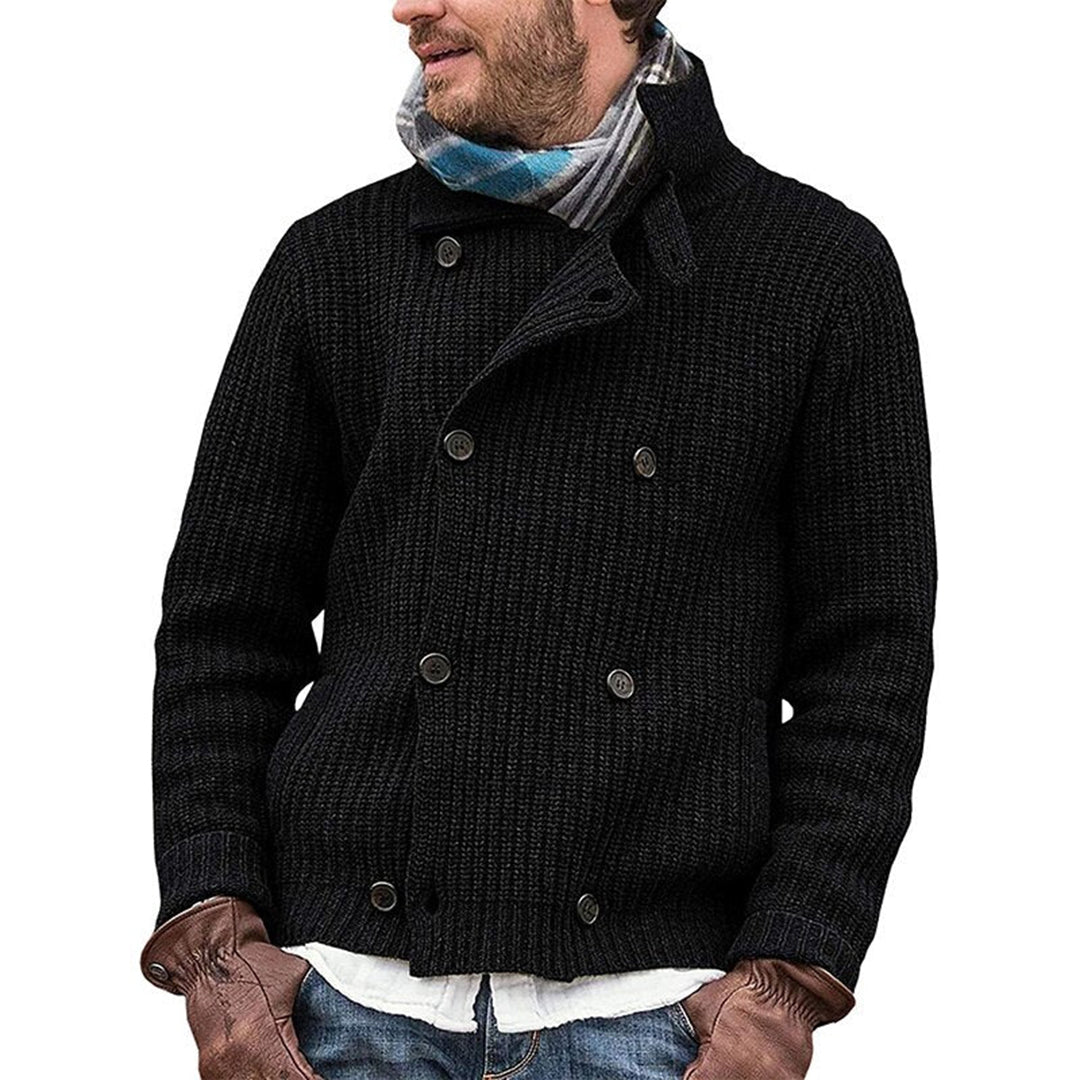 Herren-Strick-Cardigan - Warm und Doppelreihig