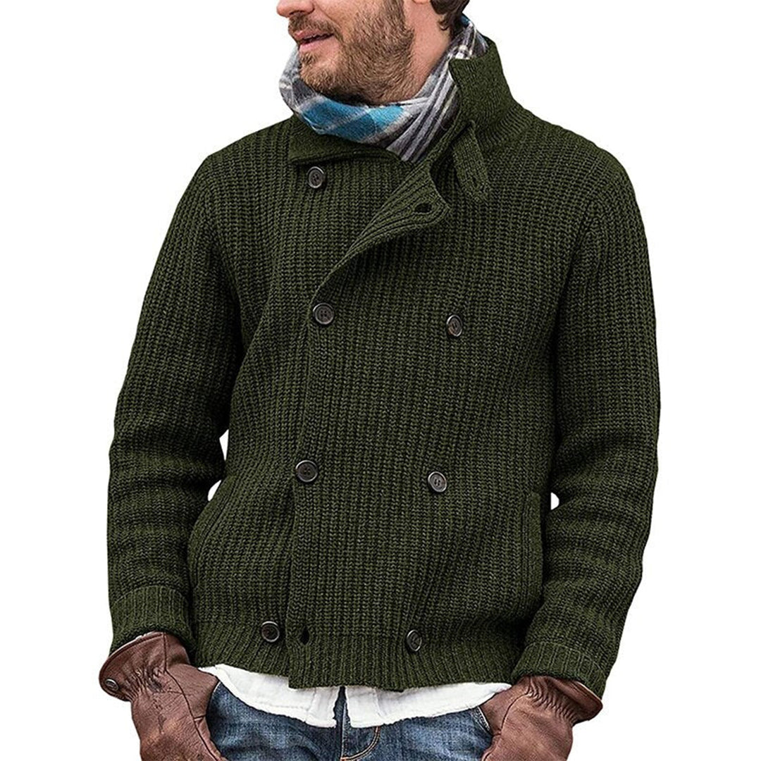 Herren-Strick-Cardigan - Warm und Doppelreihig